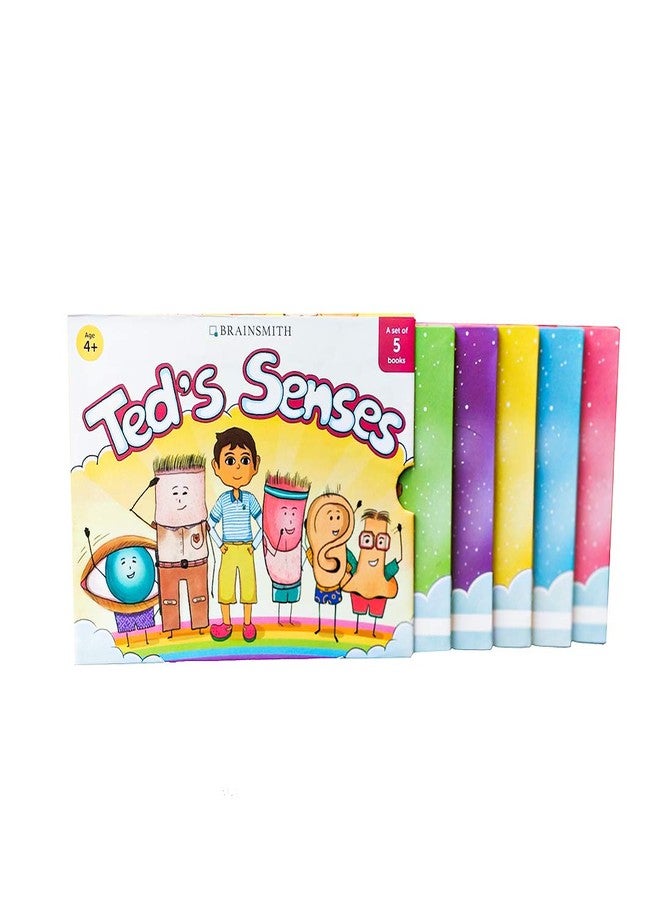 Brainsmith Ted's Senses Storybook Set - 5 Illustrated Books for Kids to Learn About Sense Organs Through Fun Bedtime Stories, Educational and Interactive Early Learning, Gift Set for Children 4+ Years - Image 1